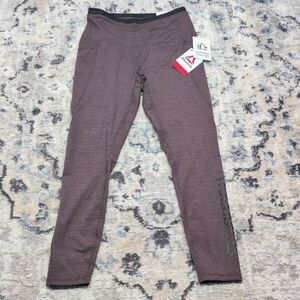 Reebok High-Rise 7/8 Leggings | XS | Heather Purple | Moisture-Wicking | NWT
